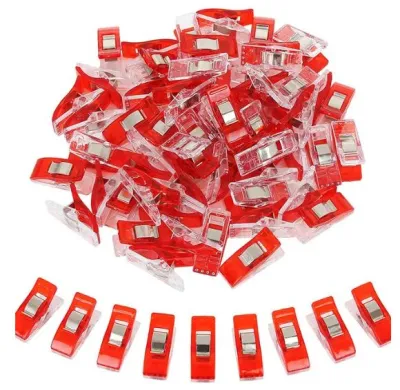 20PCS Sewing Clips Colorful Clips Multipurpose Plastic Craft Crocheting Knitting Safety Clothing Clips Color Binding Clips Paper