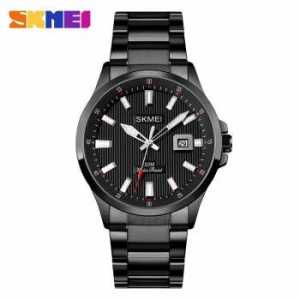 BRINET -  Jam Tangan Analog Pria Stainless Steel Ada Tanggal Elegan Waterproof keren