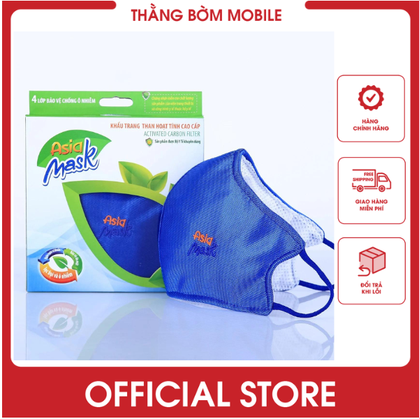khẩu trang than hoạt tính Asia Mask, phòng độc, phòng bụi, đạt tiêu ...