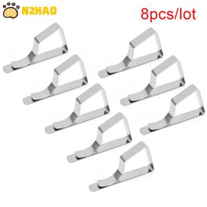 【N2HAO】 Stainless Steel Table Cloth Clamps Tablecloth Clip Holder for Party Wedding