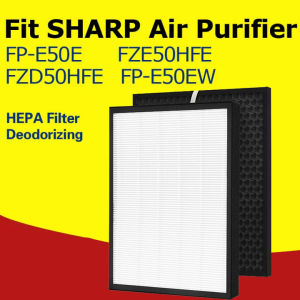 LIFESUPPLYCN Fit Sharp FP-E50E FZE50HFE FPE50E FPE50EW FP-E50EW FZE50DFE FZ-E50HFE HEPA Carbon Filters