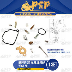 Repairkit Karburator Vega ZR - Repair Kit Carburator Parkit Spuyer Karbu Assy Yamaha Jupiter Z New