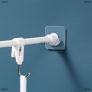 [COD] dfhws Strong Curtain Rod Bracket Holder Hooks For Wall Adhesive Bathroom Shower Rod Tension Retainer No Drilling Stick For Closet