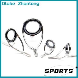 Dtake 4 cái bộ Câu Cá Giải Quyết Thép Không Gỉ Sửa Chữa Kit Set Cần Câu Hướng Dẫn Vòng Tip Câu Cá Vòng Tròn Vòng Mắt Hướng Dẫn Vòng Dây Vòng