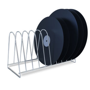 Vinyl Record Storage Holder 10 Slots Metal Display Rack for Vinyl Record Magazine Book Album Lightweight Sturdy Minimalist Design Perfect for Home and OfficeSilver