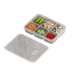 Space Saving Stacking Kitchen Container With Vent Multi Division Design For Fruit And Ingredient Storage