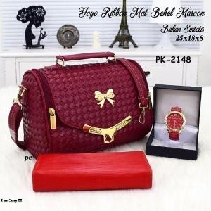 Tas wanita selempang 3in1