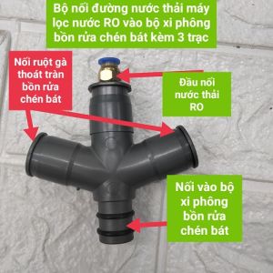 Van thải máy lọc nước [LOẠI 1] TIỆN LỢI BỀN ĐẸP nối liền với bộ siphong bồn rửa chén bát