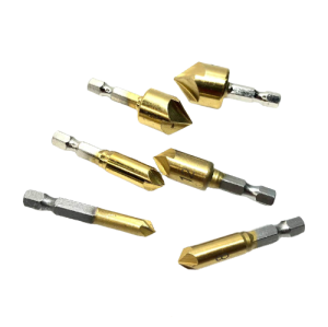 6ตัว ดอกเจาะ ชุดดอกผายรู ดอกเจาะผายทอง แกนหกเหลี่ยม 6-19mm สำหรับการพลาสติก แผ่น PVC 6ชิ้น