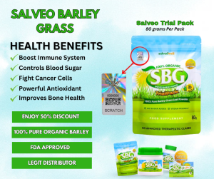 BOOST your Health and Immunity with Salveo Barley Grass - Salveo Powder Trial Pack 80 grams | Effective at FDA Approved