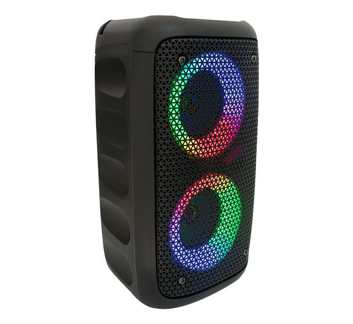 Style RGB Lights Dual Karaoke Wireless Bluetooth Speaker with