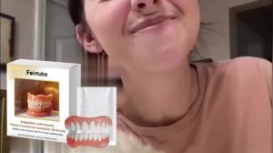 New Denture Silicone Kit - Soft Kit Teeth Upper And Lower Set - Silicone Liners Soft Denture Kit - Easy Use
