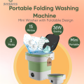 Mini Portable Washing Machine 12L Foldable Washer with 3 Wash Programs, Compact Laundry for Baby Clothes, Socks. 