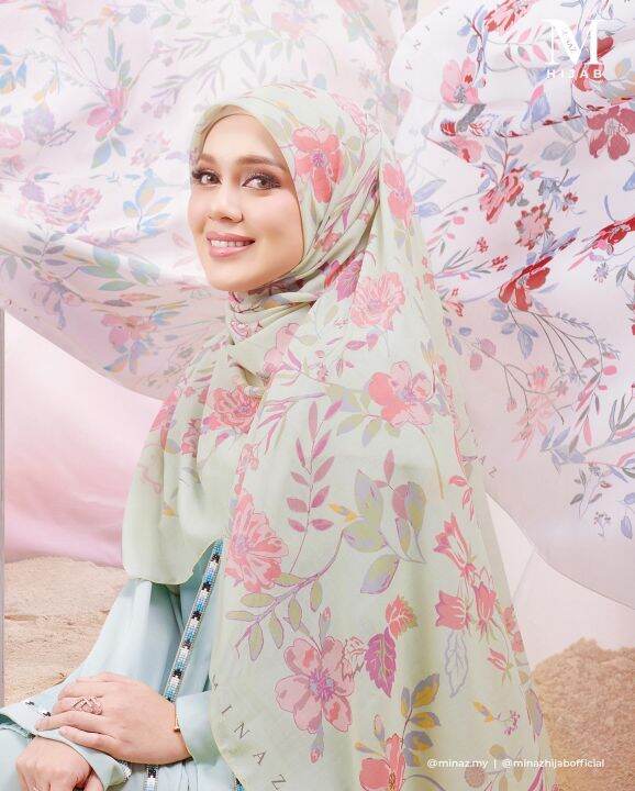 MINAZ HIJAB AIDILAHDA (HARAMAIN) & RAYA 2023 TUDUNG BAWAL COTTON BIDANG ...