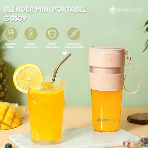 Juicer Mini Kapasitas 300 ml Gelas Tritan Mini Blender Portable StarHome Portable Blender Buah Fruit Cup G0309