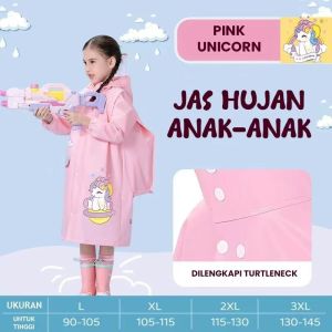 Jas hujan anak/mantel anak /hoodie anak laki laki dan perempuan ponco dengan topi extra
