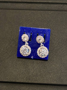 [ 10 ] Bông tai bạc 925 đế đẩy bông tai ghim tòng teng phong cách tiểu thư quý pháithời thượng