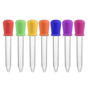 Pipettes Silicone and Plastic Dropper Pipettes Liquid Droppers for Candy Sweet Kids Children Kitchen Gummy Mold