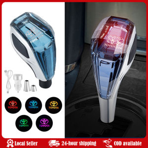 New Cross-border Car Crystal Shift Handle Modified Automatic Gearshift Button Gear Shift Head Touch Glow Crystal Shift Handle for Toyota Vios Innova Fortuner Corolla Wigo Avanza Hilux Hiace Rav4 Revo Rush Camry Yaris Tamaraw FX FJ Cruiser Prado