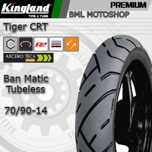 Ban Matic Tubeless Kingland 70/90-14 CRT Ban Luar Ring 14