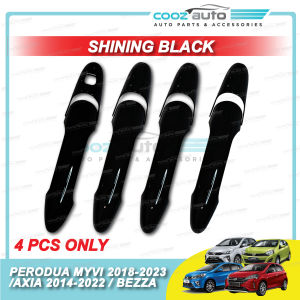 Perodua Myvi 2018 - 2025 Bezza Axia 2014 - 2022 Door Handle Cover Chrome Carbon Black Protector Penutup Pintu Kereta