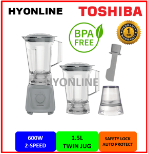 BL-60PH3TMY(H) - TOSHIBA 2.0L 600W TWIN JUG BLENDER