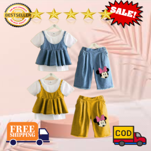 Setelan Anak Perempuan Cewek Korea Style Kekinian Panjang Terbaru Murah Umur 6 12 Bulan 1 2 3 4 5 Tahun Baju Stelan Gratis Ongkir Cod MIMO 3IN1 DAIROKU