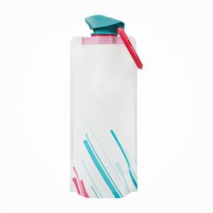 700ML Foldable Water Bottle with Physical Filter Outdoor Water Purification Bag Sports Water Bag