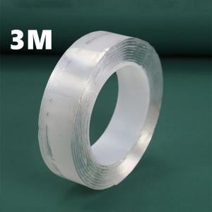 3cm*3M Clear Nano Tape Strongly Sticky Double-Sided Adhesive Tape Traceless Strips Double-Sided Tape