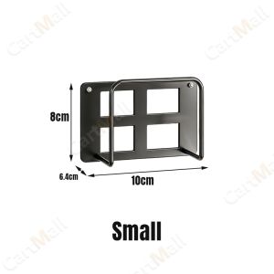 1Pc No-Drill Wall Mount WiFi Router Storage Shelf Punch-Free Bracket for Set-Top Box Cable Organizer