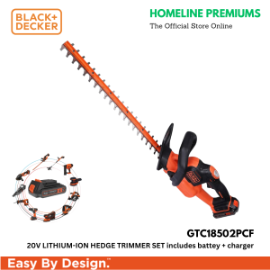 BLACK+DECKER CORDLESS GTC18502PCF HEDGE TRIMMER 18V / 20V MAX SET