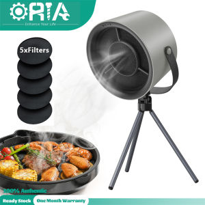 Oria Xách Tay Phạm Vi Mui Xe Nhà Bếp Quạt hút Máy Tính Để Bàn Phạm Vi Mui Xe Cho Nấu Ăn Có Thể Tháo Rời Mini Vắt Mui Xe Với 3 Tốc Độ 5 Có Thể Thay Đổi Bộ Lọc hút mạnh Cho Trong Nhà BBQ lẩu