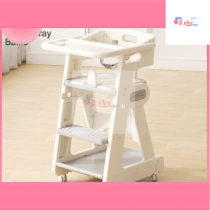 Baby High Chair Baby Feeding Chair dining chair Cradle Height Adjustable With wheels Safety Belt