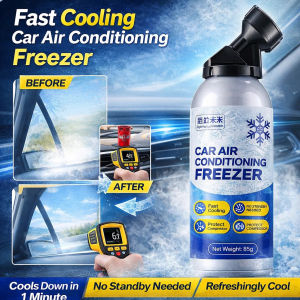 Car AC Refrigerant Coolant Fluid - 50% Faster Cooling Restores AC Performance Anti-Clogging Formula For Automotive Air Conditioning In Summer
