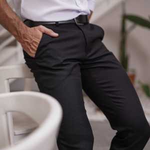 Celana kerja formal pria slimfit Black