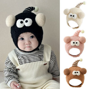 【Lulufafa】หมวกเด็กแรกเกิด ผ้าถัก ป้องกันหู ป้องกันลม ให้ความอบอุ่น สําหรับเด็กวัยหัดเดิน ปกป้องใบหน้าและหูของทารก