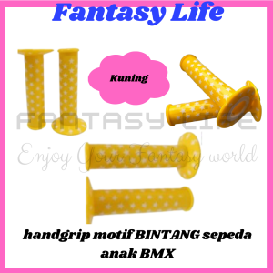 Fantasy Handgrip sarung stang grip motif BINTANG sepeda anak BMX