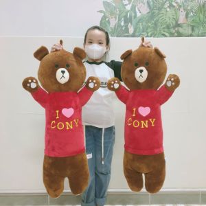 (TẶNG GẤU BÔNG COCA) GẤU BÔNG ĐỒ CHƠI GẤU BROWN SIZE LỚN 80CM