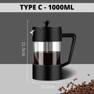 French Press Coffee Brewer Coffee Press High Quality Glass for Brewing Coffee or Tea 350/600/1000ml
