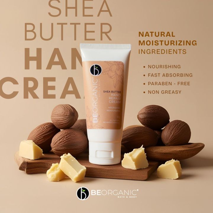 Be Organic Shea Butter Hand Repair Cream 50g Nourishing & Moisturizing