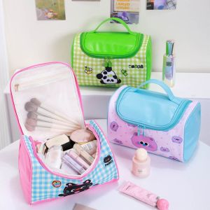 STARGOODS Large Capacity Kitten Makeup Bag Handheld Korean Style Washing Bag Portable Cat Handheld Cosmetic  Bag Travel Storage Bag