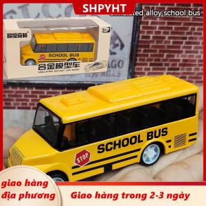 [COD] SHPYHT Giao hàng địa phương Chất lượng cao mát mẻ xe buýt trường học Đồ chơi mô phỏng tinh tế cơ thể thú vị cho xe buýt màu vàng với kéo trở lại Cơ chế