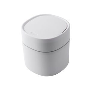 1pc Mini Desktop Trash Can Small Table Top Plastic Covered Garbage Bin for Desk Top2026
