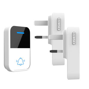 Malaysia 3pin Plug Wireless Doorbell Waterproof 38 Ringtones Home Cordless Door Bell with 1/2 Receiver Adjustable Volume 无线门铃
