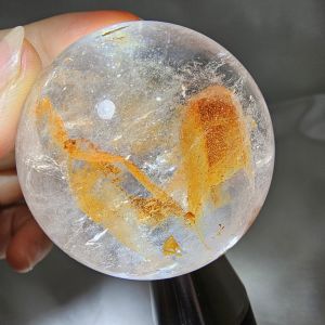 "Crystal in Crystal" Sphere/Manifestation Quartz Sphere /晶中晶球/Baby Within Crystal