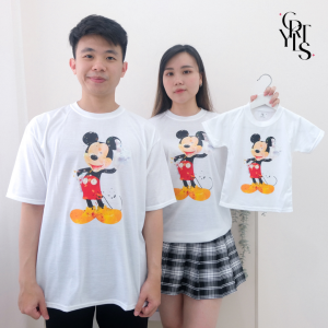 Carotyles Baju Atasan Kaos Couple Keluarga Family Wanita Anak Perempuan Laki Laki Pasangan Oversize Jumbo Lengan Pendek Panjang Korean Style Terbaru MINI GRAPHIC