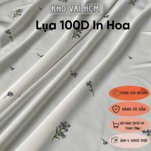 Vải Lụa Trắng Hoa Mềm Mại Khổ 1m5 - Chất Rũ Đàn Hồi Nhẹ 2 Chiều Láng - May Đồ Thiết Kế Váy Đầm
