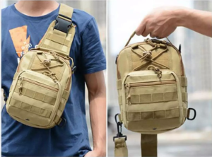 Crossbody Bags Men Military Tactical Sling Bags Chest Backpack Shoulder Bag Daypack Travel Bag Pack for Camping Hiking Trekking Rover Chest Pack 4 Ways To Wear