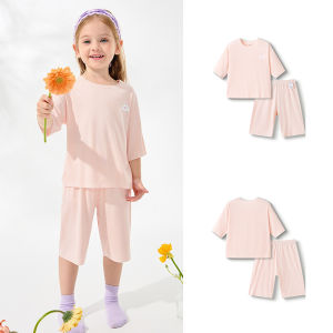 balabala Kids Summer Sleepwear Homewear Thin Air Conditioning Set Boys Girls