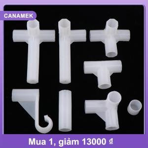 【CANAMEK】 2 cái id13mm bốn năm cách doanh Ống Adapter kệ tủ quần áo móc phụ kiện nhà máy hỗ trợ kết nối vườn tưới nước thủy lợi